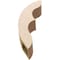 Ekena Millwork 5-inch W x 18-inch D x 24-inch H Ozark Rough Cedar Woodgrain TimberThane Knee Brace, Primed BRCUR05X18X24OZKRCPR - alternate 3